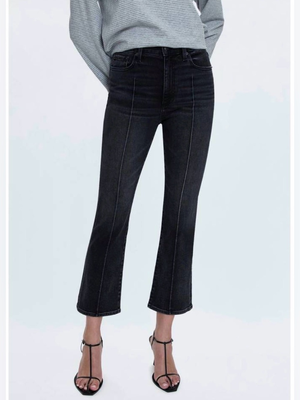 PISTOLA lennon high rise seamed boot jean in Balance Dark Gray